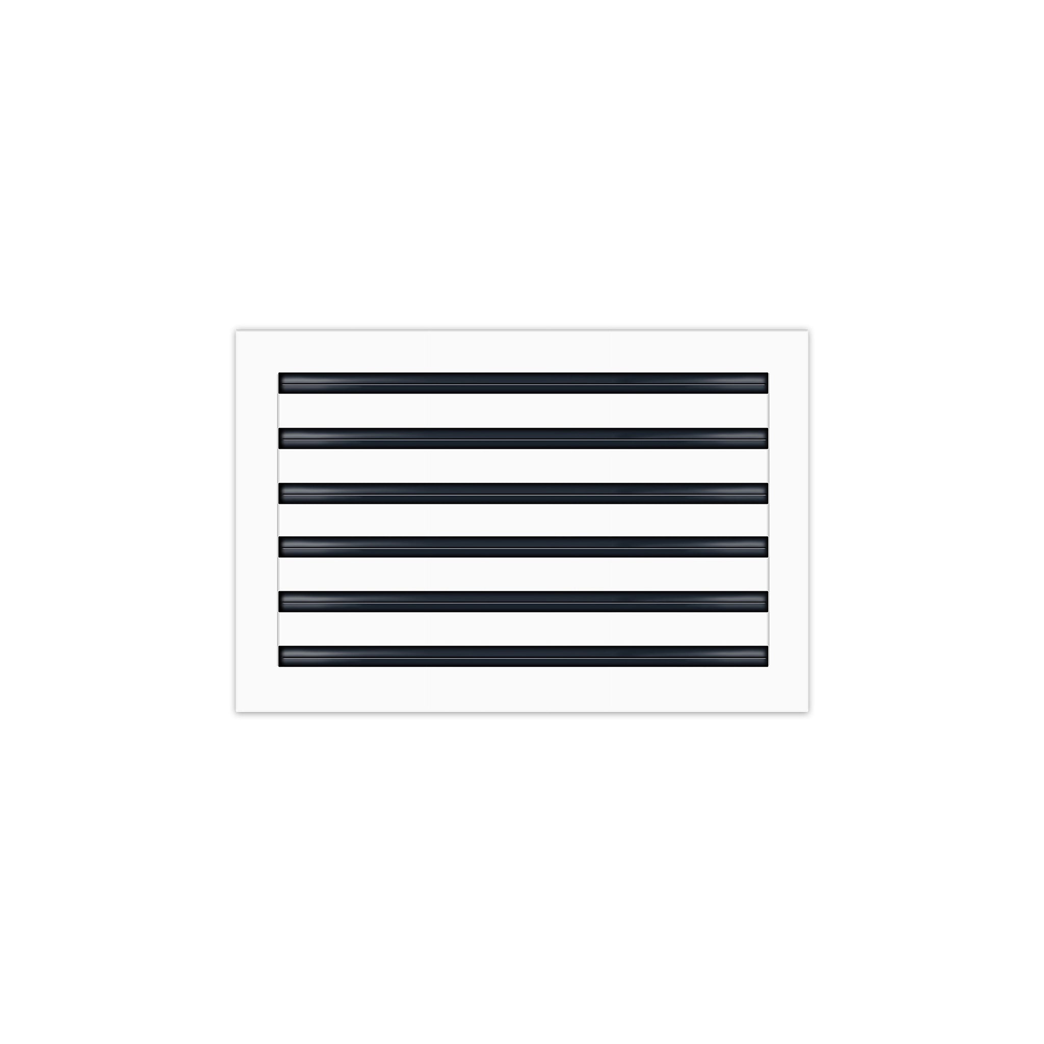 Side of 18x12 Modern Air Vent Cover White - 18x12 Standard Linear Slot Diffuser White - Texas Buildmart