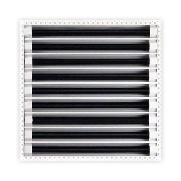 BUILDMART - 18x18 MUD-IN Air Vent Cover - Drywall Mud-in White Air Vent - Mud Linear Slot Diffuser - Register Grille for Ceiling and Walls - Texas Buildmart