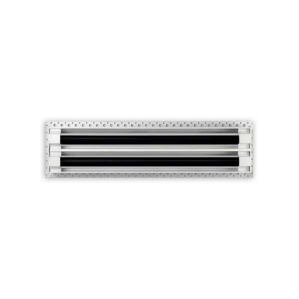 BUILDMART - 18x4 MUD-IN Air Vent Cover - Drywall Mud-in White Air Vent - Mud Linear Slot Diffuser - Register Grille for Ceiling and Walls - Texas Buildmart
