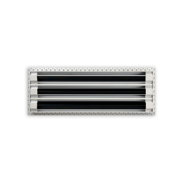 BUILDMART - 18x6 MUD-IN Air Vent Cover - Drywall Mud-in White Air Vent - Mud Linear Slot Diffuser - Register Grille for Ceiling and Walls - Texas Buildmart