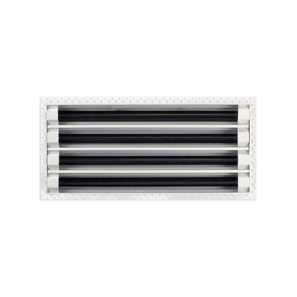 BUILDMART - 18x8 MUD-IN Air Vent Cover - Drywall Mud-in White Air Vent - Mud Linear Slot Diffuser - Register Grille for Ceiling and Walls - Texas Buildmart
