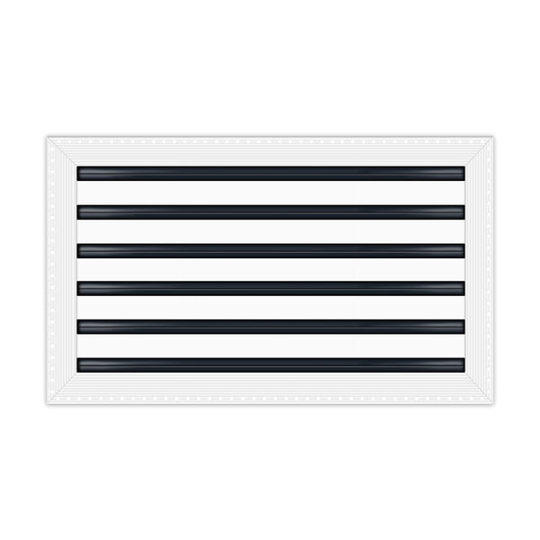 BUILDMART - 20x12 MUD-IN Air Vent Cover - Drywall Mud-in White Air Vent - Mud Linear Slot Diffuser - Register Grille for Ceiling and Walls - Texas Buildmart