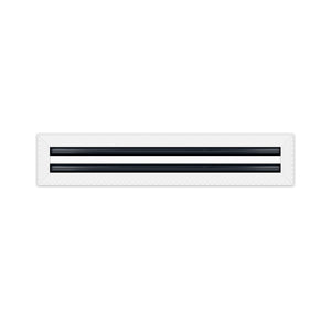 BUILDMART - 20x4 MUD-IN Air Vent Cover - Drywall Mud-in White Air Vent - Mud Linear Slot Diffuser - Register Grille for Ceiling and Walls - Texas Buildmart