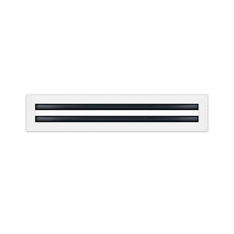 BUILDMART - 20x4 MUD-IN Air Vent Cover - Drywall Mud-in White Air Vent - Mud Linear Slot Diffuser - Register Grille for Ceiling and Walls - Texas Buildmart