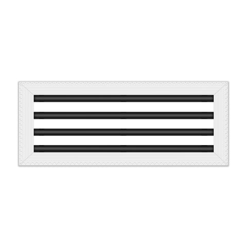 BUILDMART - 20x8 MUD-IN Air Vent Cover - Drywall Mud-in White Air Vent - Mud Linear Slot Diffuser - Register Grille for Ceiling and Walls - Texas Buildmart