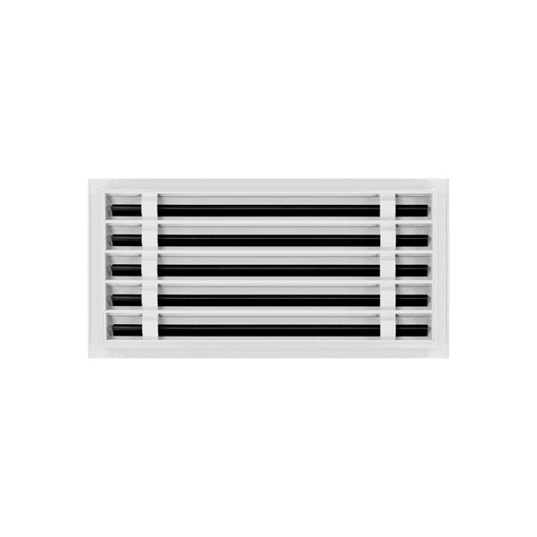 Lifestyle of 20x10 Modern Air Vent Cover White - 20x10 Standard Linear Slot Diffuser White - Texas Buildmart