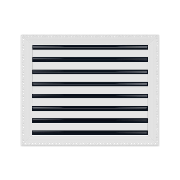 BUILDMART - 20x16 MUD-IN Air Vent Cover - Drywall Mud-in White Air Vent - Mud Linear Slot Diffuser - Register Grille for Ceiling and Walls - Texas Buildmart