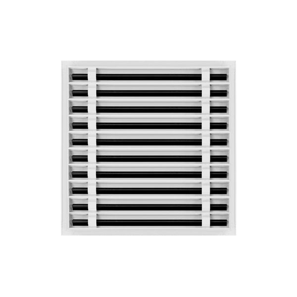 Lifestyle of 20x20 Modern Air Vent Cover White - 20x20 Standard Linear Slot Diffuser White - Texas Buildmart