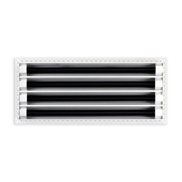 BUILDMART - 20x8 MUD-IN Air Vent Cover - Drywall Mud-in White Air Vent - Mud Linear Slot Diffuser - Register Grille for Ceiling and Walls - Texas Buildmart
