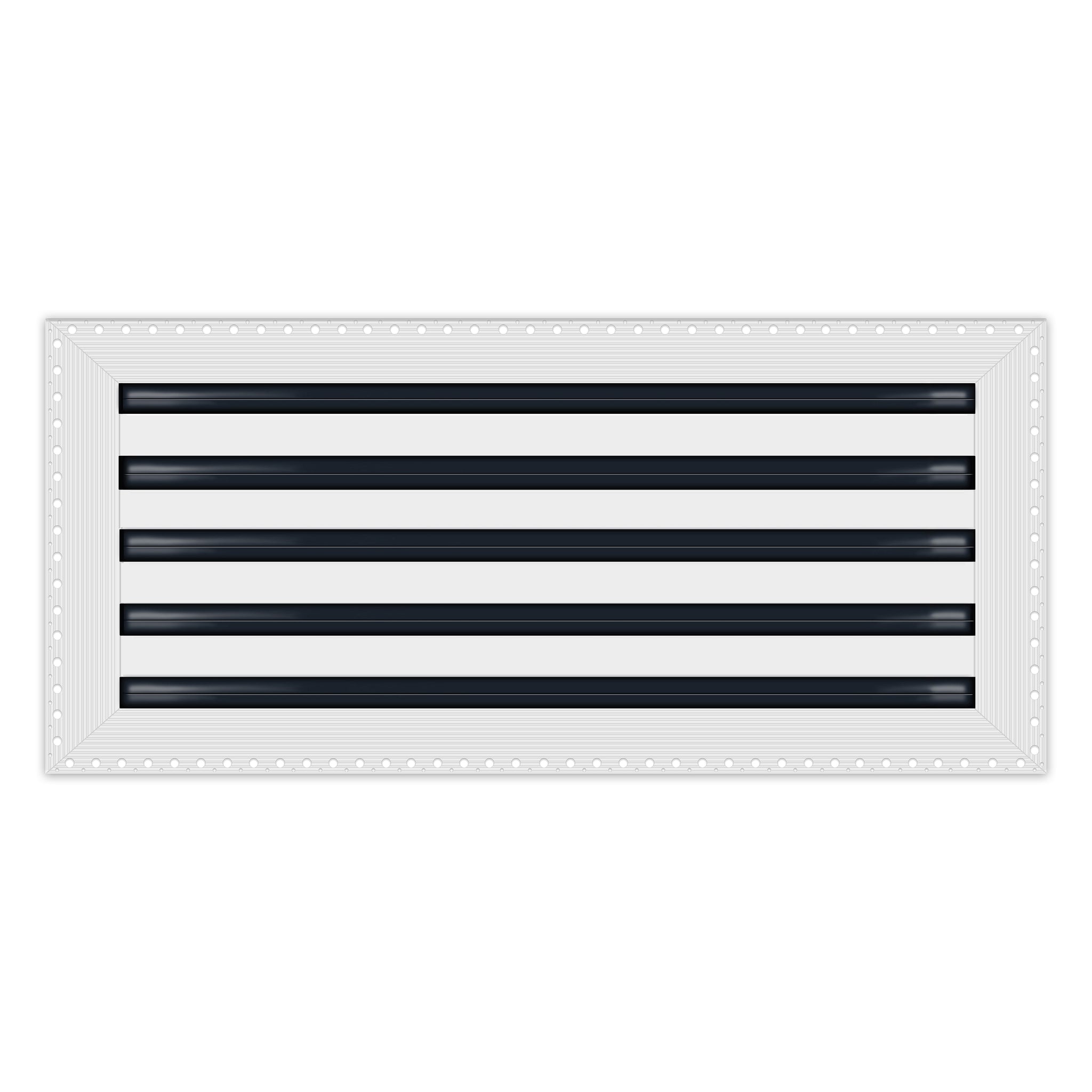 BUILDMART - 22x10 MUD-IN Air Vent Cover - Drywall Mud-in White Air Vent - Mud Linear Slot Diffuser - Register Grille for Ceiling and Walls - Texas Buildmart
