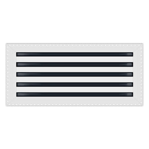 BUILDMART - 22x10 MUD-IN Air Vent Cover - Drywall Mud-in White Air Vent - Mud Linear Slot Diffuser - Register Grille for Ceiling and Walls - Texas Buildmart