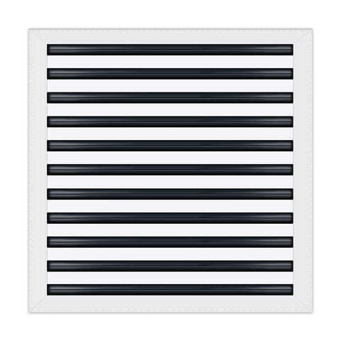 BUILDMART - 22x22 MUD-IN Air Vent Cover - Drywall Mud-in White Air Vent - Mud Linear Slot Diffuser - Register Grille for Ceiling and Walls - Texas Buildmart