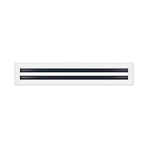 BUILDMART - 22x4 MUD-IN Air Vent Cover - Drywall Mud-in White Air Vent - Mud Linear Slot Diffuser - Register Grille for Ceiling and Walls - Texas Buildmart