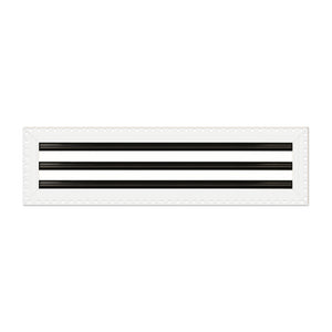 BUILDMART - 22x6 MUD-IN Air Vent Cover - Drywall Mud-in White Air Vent - Mud Linear Slot Diffuser - Register Grille for Ceiling and Walls - Texas Buildmart