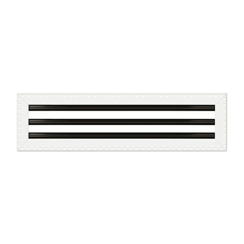 BUILDMART - 22x6 MUD-IN Air Vent Cover - Drywall Mud-in White Air Vent - Mud Linear Slot Diffuser - Register Grille for Ceiling and Walls - Texas Buildmart