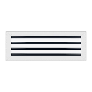 BUILDMART - 22x8 MUD-IN Air Vent Cover - Drywall Mud-in White Air Vent - Mud Linear Slot Diffuser - Register Grille for Ceiling and Walls - Texas Buildmart