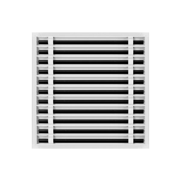 Lifestyle of 22x22 Modern Air Vent Cover White - 22x22 Standard Linear Slot Diffuser White - Texas Buildmart