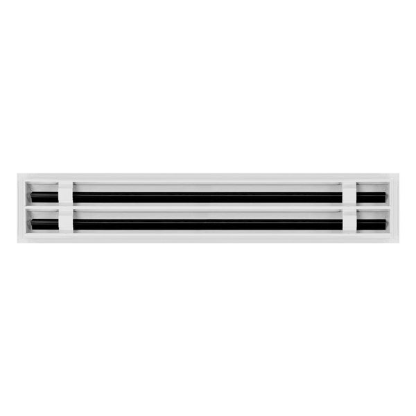 Lifestyle of 22x4 Modern Air Vent Cover White - 22x4 Standard Linear Slot Diffuser White - Texas Buildmart
