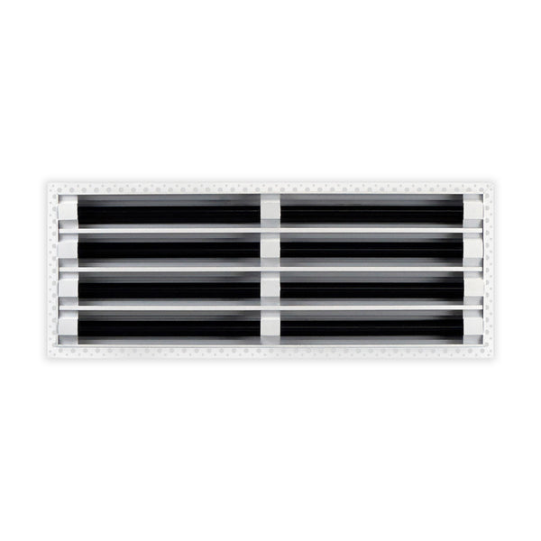 BUILDMART - 22x8 MUD-IN Air Vent Cover - Drywall Mud-in White Air Vent - Mud Linear Slot Diffuser - Register Grille for Ceiling and Walls - Texas Buildmart