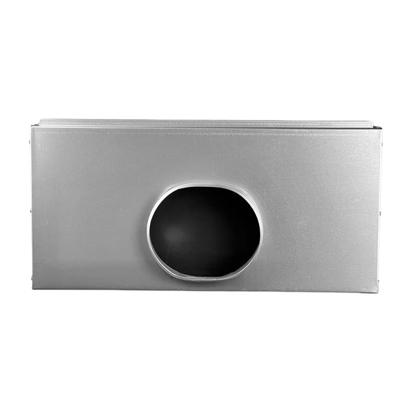Top of 24 Inch 1 Slot Linear Slot Plenum Box - Linear Slot Diffuser Plenum - Texas Buildmart - AC Vent Covers - Linear Plenum Box