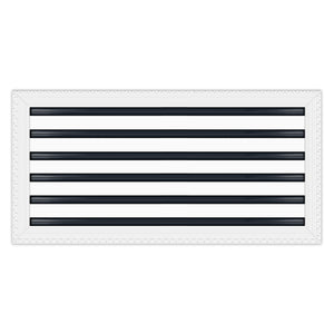 BUILDMART - 24x12 MUD-IN Air Vent Cover - Drywall Mud-in White Air Vent - Mud Linear Slot Diffuser - Register Grille for Ceiling and Walls - Texas Buildmart