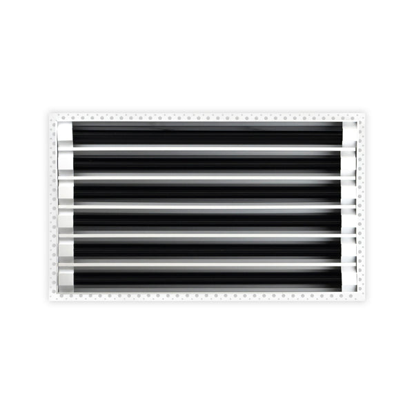 BUILDMART - 24x12 MUD-IN Air Vent Cover - Drywall Mud-in White Air Vent - Mud Linear Slot Diffuser - Register Grille for Ceiling and Walls - Texas Buildmart