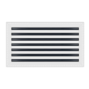 BUILDMART - 24x14 MUD-IN Air Vent Cover - Drywall Mud-in White Air Vent - Mud Linear Slot Diffuser - Register Grille for Ceiling and Walls - Texas Buildmart