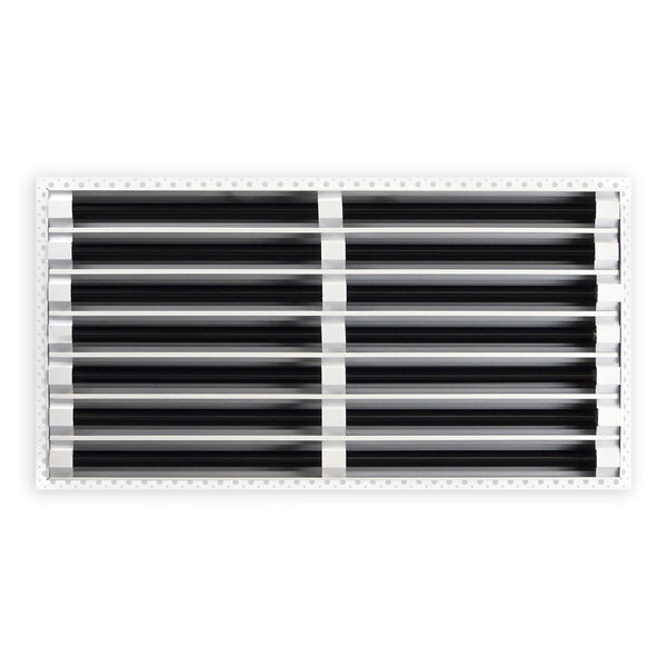 BUILDMART - 24x14 MUD-IN Air Vent Cover - Drywall Mud-in White Air Vent - Mud Linear Slot Diffuser - Register Grille for Ceiling and Walls - Texas Buildmart