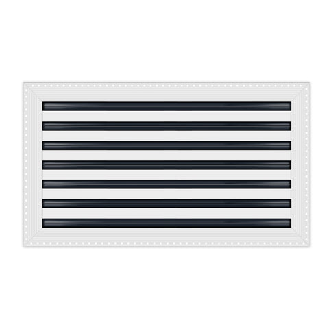 BUILDMART - 24x14 MUD-IN Air Vent Cover - Drywall Mud-in White Air Vent - Mud Linear Slot Diffuser - Register Grille for Ceiling and Walls - Texas Buildmart