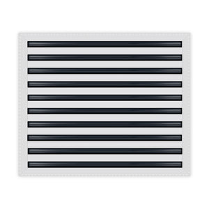 BUILDMART - 24x20 MUD-IN Air Vent Cover - Drywall Mud-in White Air Vent - Mud Linear Slot Diffuser - Register Grille for Ceiling and Walls - Texas Buildmart