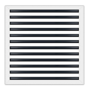 BUILDMART - 24x24 MUD-IN Air Vent Cover - Drywall Mud-in White Air Vent - Mud Linear Slot Diffuser - Register Grille for Ceiling and Walls - Texas Buildmart