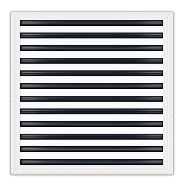 BUILDMART - 24x24 MUD-IN Air Vent Cover - Drywall Mud-in White Air Vent - Mud Linear Slot Diffuser - Register Grille for Ceiling and Walls - Texas Buildmart