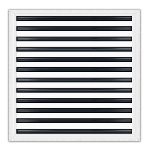 BUILDMART - 24x24 MUD-IN Air Vent Cover - Drywall Mud-in White Air Vent - Mud Linear Slot Diffuser - Register Grille for Ceiling and Walls - Texas Buildmart
