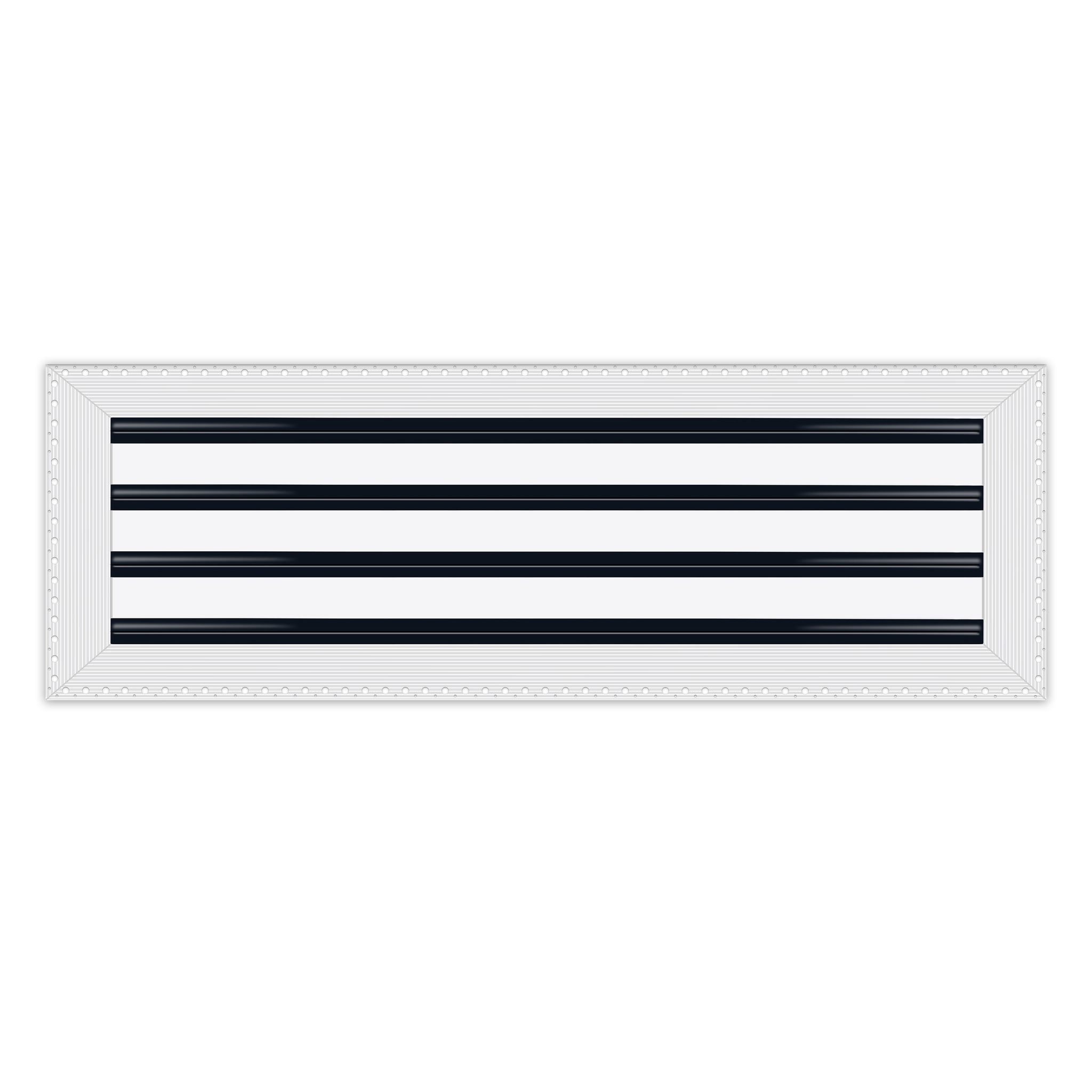 BUILDMART - 24x8 MUD-IN Air Vent Cover - Drywall Mud-in White Air Vent - Mud Linear Slot Diffuser - Register Grille for Ceiling and Walls - Texas Buildmart
