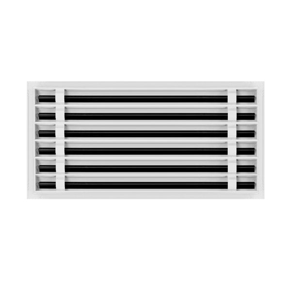 Lifestyle of 24x12 Modern Air Vent Cover White - 24x12 Standard Linear Slot Diffuser White - Texas Buildmart