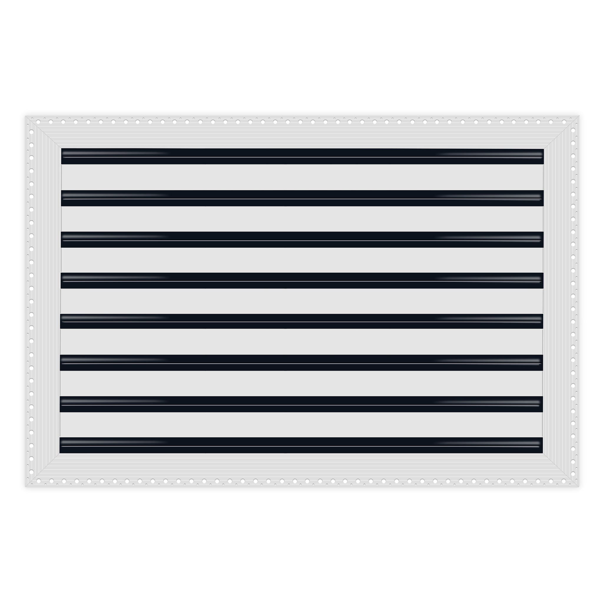 BUILDMART - 24x16 MUD-IN Air Vent Cover - Drywall Mud-in White Air Vent - Mud Linear Slot Diffuser - Register Grille for Ceiling and Walls - Texas Buildmart