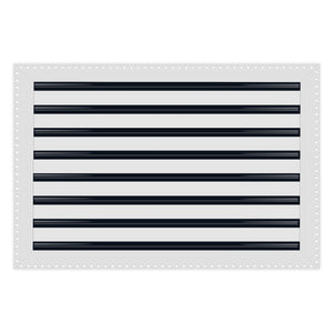 BUILDMART - 24x16 MUD-IN Air Vent Cover - Drywall Mud-in White Air Vent - Mud Linear Slot Diffuser - Register Grille for Ceiling and Walls - Texas Buildmart