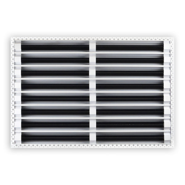 BUILDMART - 24x16 MUD-IN Air Vent Cover - Drywall Mud-in White Air Vent - Mud Linear Slot Diffuser - Register Grille for Ceiling and Walls - Texas Buildmart