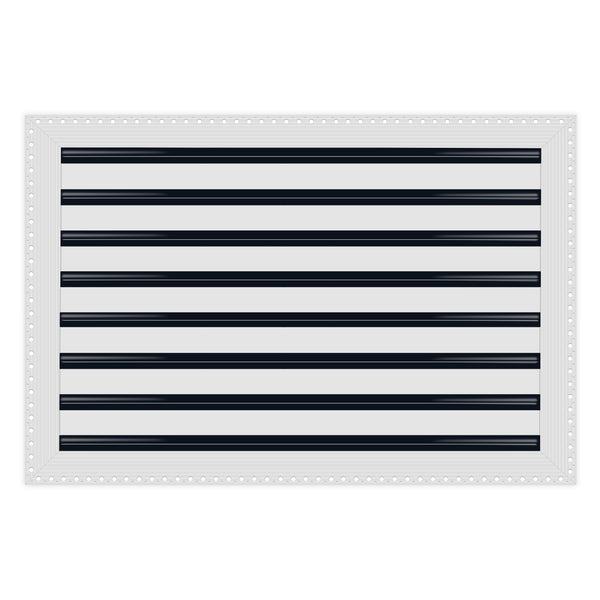 BUILDMART - 24x16 MUD-IN Air Vent Cover - Drywall Mud-in White Air Vent - Mud Linear Slot Diffuser - Register Grille for Ceiling and Walls - Texas Buildmart