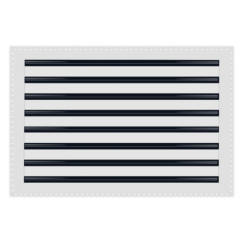 BUILDMART - 24x16 MUD-IN Air Vent Cover - Drywall Mud-in White Air Vent - Mud Linear Slot Diffuser - Register Grille for Ceiling and Walls - Texas Buildmart