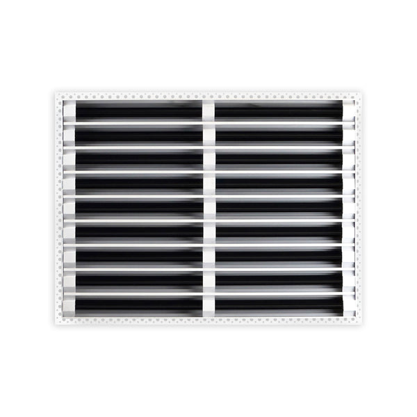 BUILDMART - 24x18 MUD-IN Air Vent Cover - Drywall Mud-in White Air Vent - Mud Linear Slot Diffuser - Register Grille for Ceiling and Walls - Texas Buildmart