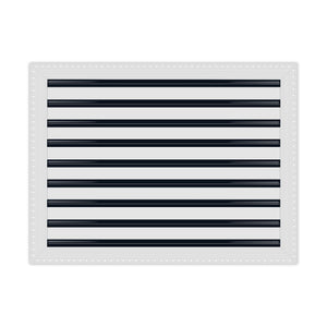 BUILDMART - 24x18 MUD-IN Air Vent Cover - Drywall Mud-in White Air Vent - Mud Linear Slot Diffuser - Register Grille for Ceiling and Walls - Texas Buildmart