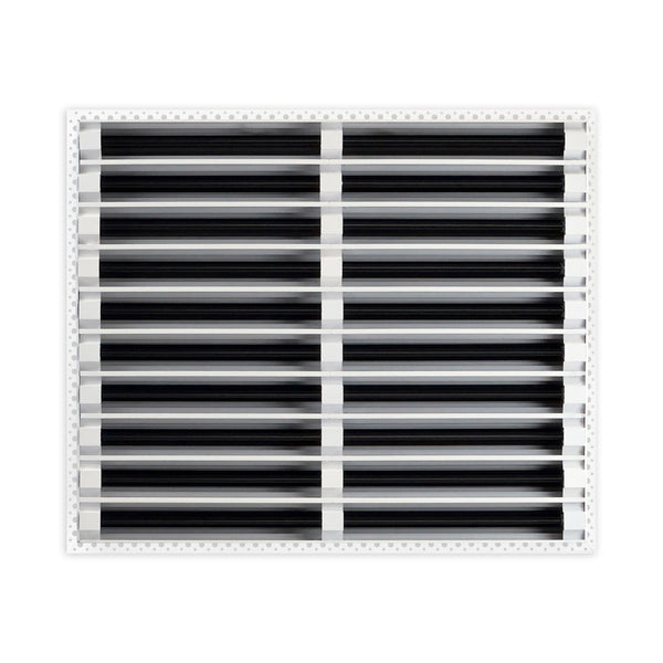 BUILDMART - 24x20 MUD-IN Air Vent Cover - Drywall Mud-in White Air Vent - Mud Linear Slot Diffuser - Register Grille for Ceiling and Walls - Texas Buildmart
