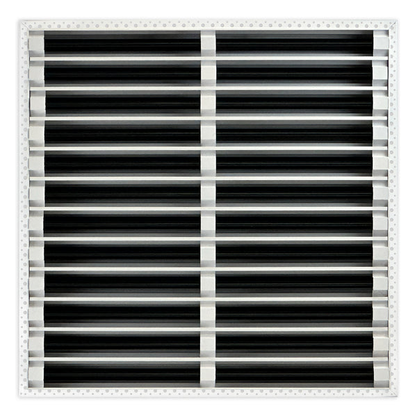 BUILDMART - 24x24 MUD-IN Air Vent Cover - Drywall Mud-in White Air Vent - Mud Linear Slot Diffuser - Register Grille for Ceiling and Walls - Texas Buildmart