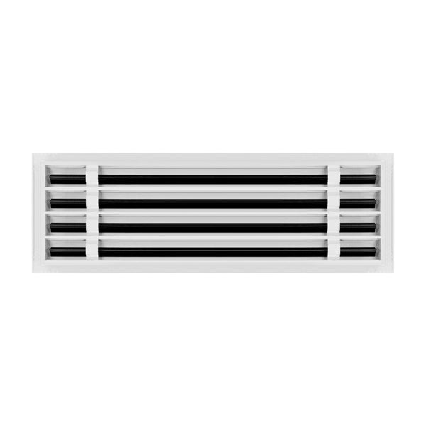 Lifestyle of 24x8 Modern Air Vent Cover White - 24x8 Standard Linear Slot Diffuser White - Texas Buildmart