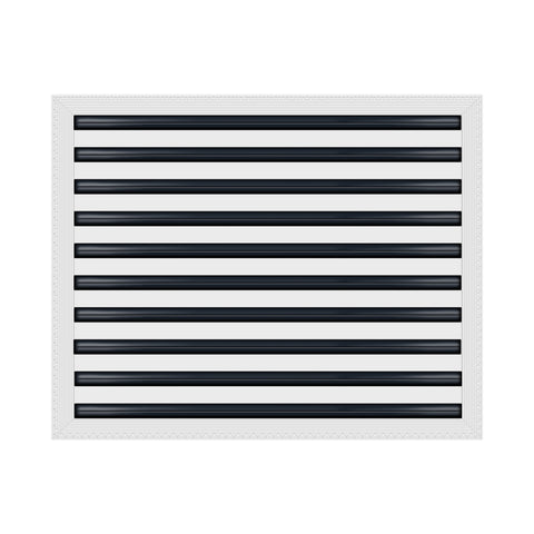 BUILDMART - 25x20 MUD-IN Air Vent Cover - Drywall Mud-in White Air Vent - Mud Linear Slot Diffuser - Register Grille for Ceiling and Walls - Texas Buildmart
