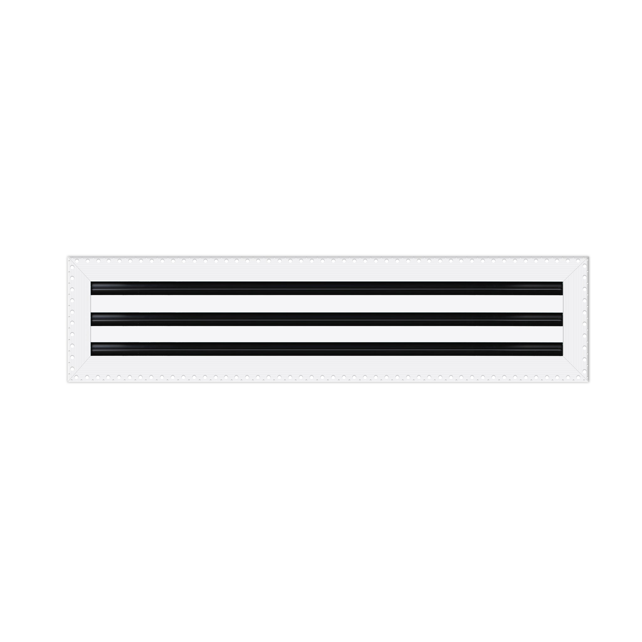 BUILDMART - 25x6 MUD-IN Air Vent Cover - Drywall Mud-in White Air Vent - Mud Linear Slot Diffuser - Register Grille for Ceiling and Walls - Texas Buildmart