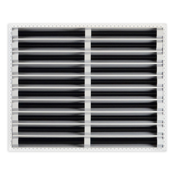 BUILDMART - 25x20 MUD-IN Air Vent Cover - Drywall Mud-in White Air Vent - Mud Linear Slot Diffuser - Register Grille for Ceiling and Walls - Texas Buildmart