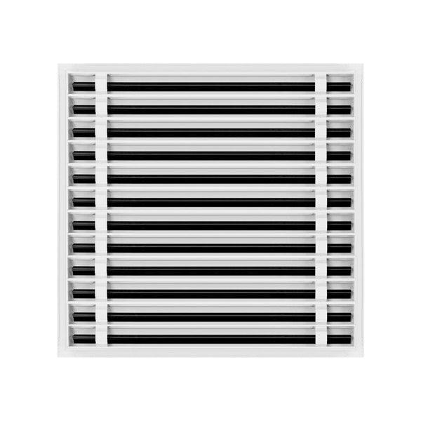 Lifestyle of 25x24 Modern Air Vent Cover White - 25x24 Standard Linear Slot Diffuser White - Texas Buildmart