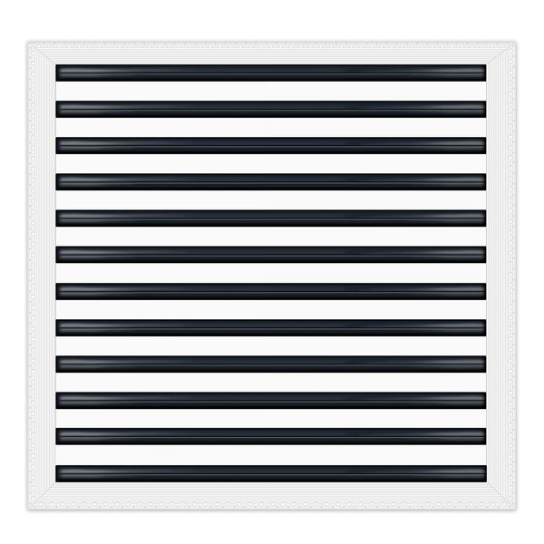 BUILDMART - 25x24 MUD-IN Air Vent Cover - Drywall Mud-in White Air Vent - Mud Linear Slot Diffuser - Register Grille for Ceiling and Walls - Texas Buildmart